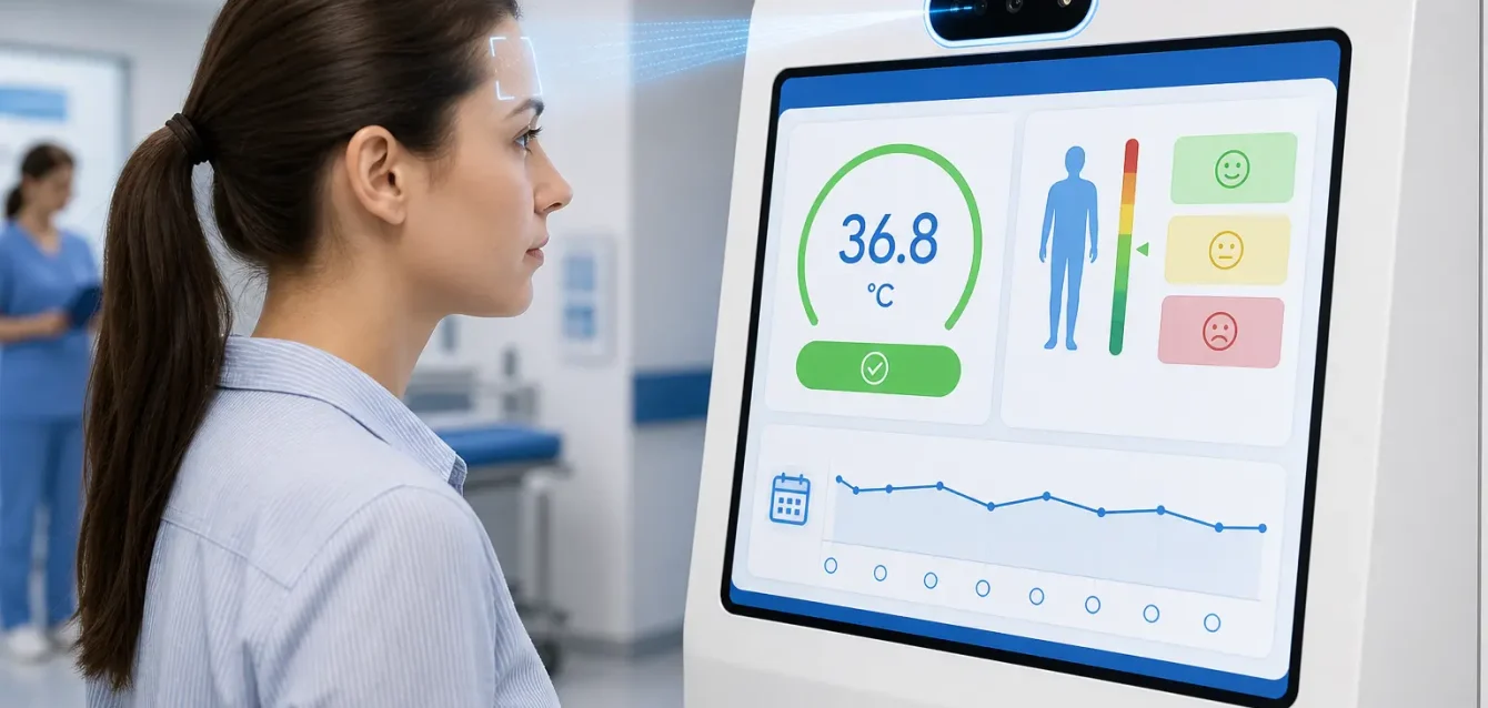 AI Body Temperature Measurement at Medical POI