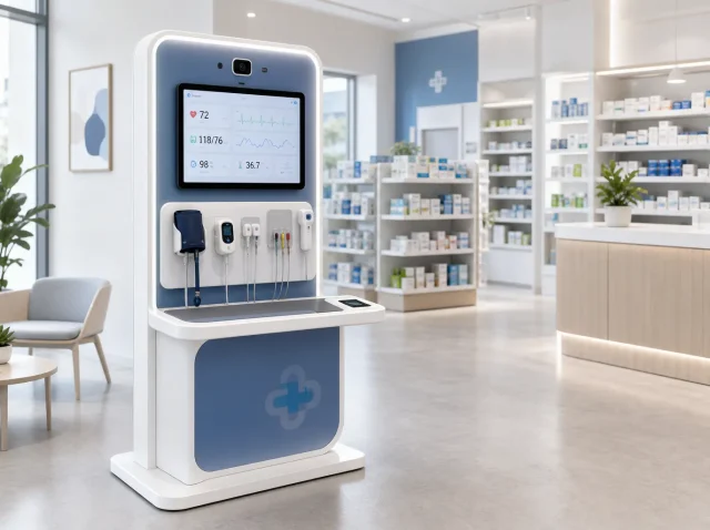 AI Medical Telemedicine Kiosk DH-800 at a Pharmacy