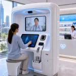 Smart City AI Healthcare Telemedicine Kiosk